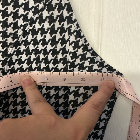 Michel Studio Black and White Checkered Midi Dress - Picture 12 of 13